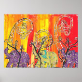 Happy Elephant Parade Print (Voorkant)