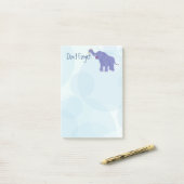 Happy Elephant Post-it® Notes (Op bureau)