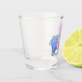 Happy Elephants Valentijnsdag Shot Glas (Links)