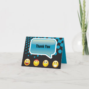 HAPPY EMOGI Bar Bat Mitswa Bedankt Kaart