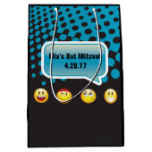 HAPPY EMOJI Bar Bat Mitswa Gift Bag Medium Cadeauzakje (Voorkant)