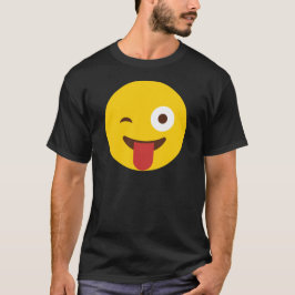 Happy Emoji met tong uit T-shirt