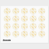 Happy Emoji Motif Sticker rond (Feuille)