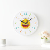 Happy Emoticon Acrylwall Clock Grote Klok (Huis)