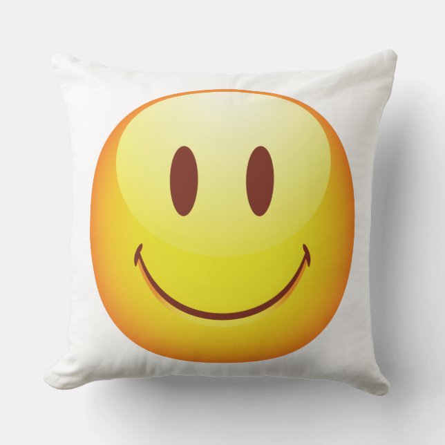 Happy Emoticon Kussen (Voorkant)