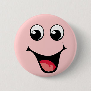 Happy Emoticon Ronde Button 5,7 Cm