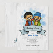 Happy en Gay Uitnodiging (Voorkant / Achterkant)