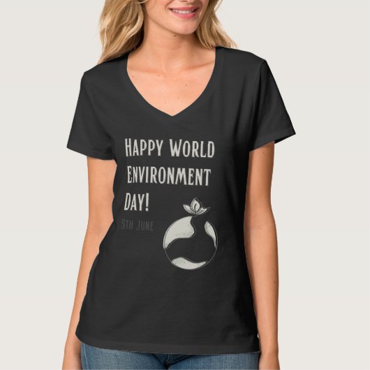 Happy Environment Day Our Planet  20 T-shirt (Voorkant)