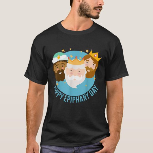 Happy Epiphany Day Three Kings Day  T-shirt (Voorkant)