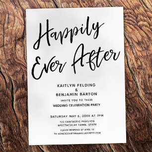 "Happy Ever After" Casual post-bruiloft Kaart