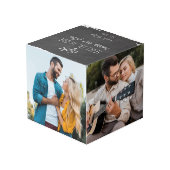 Happy Ever After Weddenschap Jubileum Slate 4 Foto Kubus (Achter hoekig)