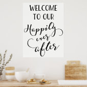 Happy Ever Après Poster, Mariage Ceremony Poster (Cuisine)