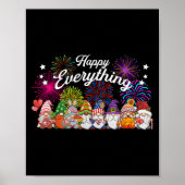 Happy Everything Gnomes For All Year Every Holiday Poster (Voorkant)