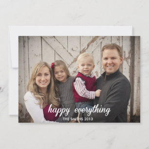 Happy Everything Holiday Carte photo 2013