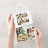 Happy Everything Photo Collage Carte de Noël (Déchirure)