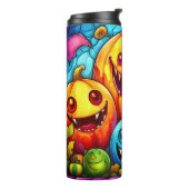 Happy Evil Halloween Pumpkins Thermosbeker (Gedraaid links)