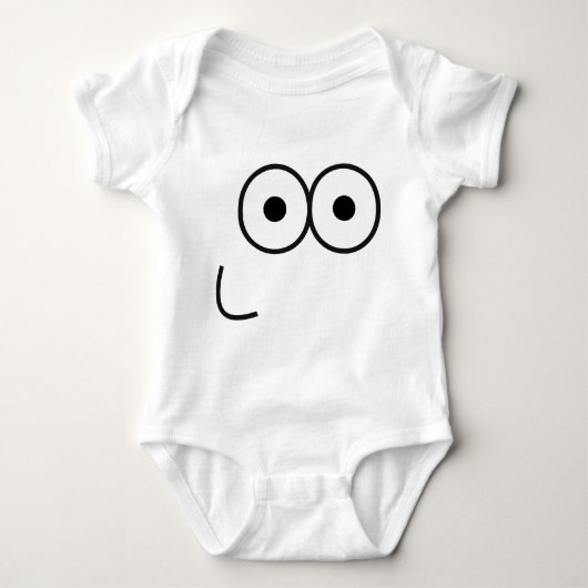 Happy Eyes and Mouth - Baby Bodysuit (Voorkant)