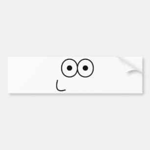 Happy Eyes and Mouth - Bumpersticker