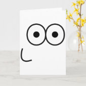Happy Eyes and Mouth - Carte de voeux (Fleur jaune)