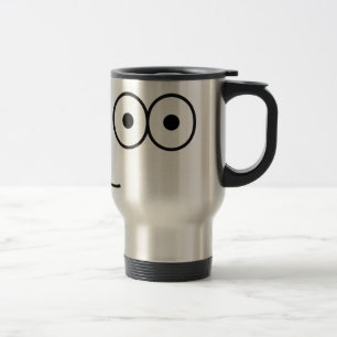 Happy Eyes and Mouth - Travel Mug Reisbeker