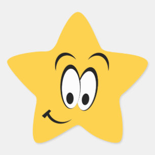 Happy Eyes en Smile Ster Sticker