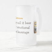 Happy Face Beer Stein Matglas Bierpul (Voorkant rechts)