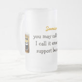 Happy Face Beer Stein Matglas Bierpul (Voorkant links)