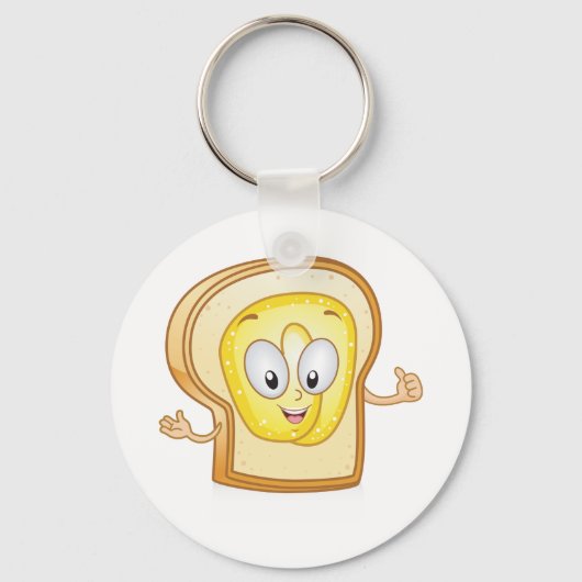 Happy Face Bread Sleutelhanger (Voorkant)