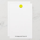 Happy Face Briefpapier (Voorkant / Achterkant)