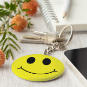 Happy Face Classic Sleutelhanger (Zijkant)