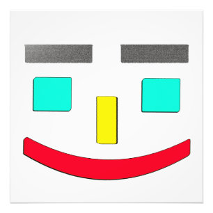 "Happy Face" Cute Design. Bestel nu Foto Afdruk