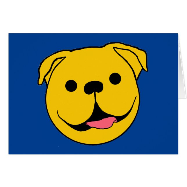 Happy Face Dog (Voorkant Horizontaal)