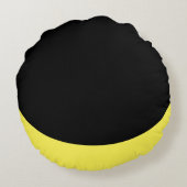 Happy Face Emoji - Coussin rond (Dos)