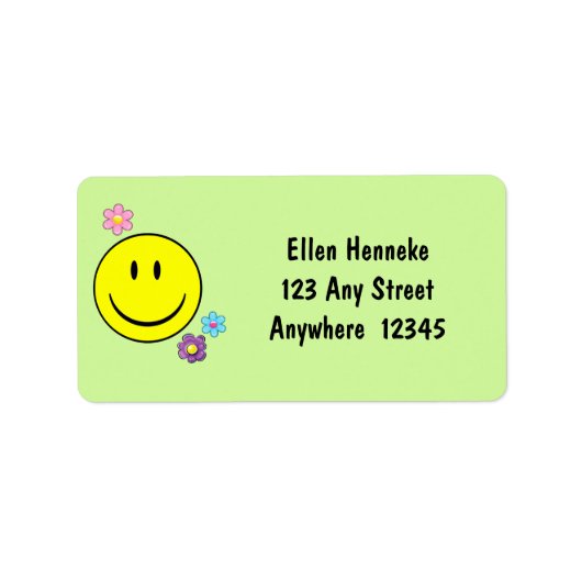 Happy Face Etiket (Voorkant)