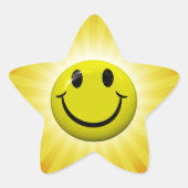 Happy Face Fun Yellow Star Stickers (Devant)