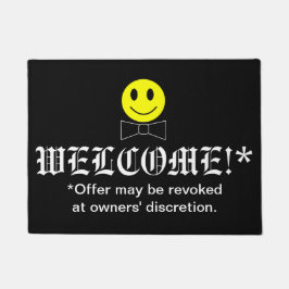 Happy Face Funny Welcome Mat