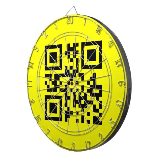 ☺ Happy Face glimlachend Emoji — QR-code Dartbord (Voorkant Rechts)