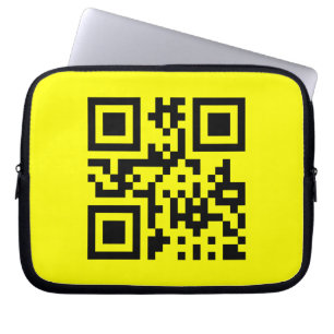 ☺ Happy Face glimlachend Emoji — QR-code Laptop Sleeve