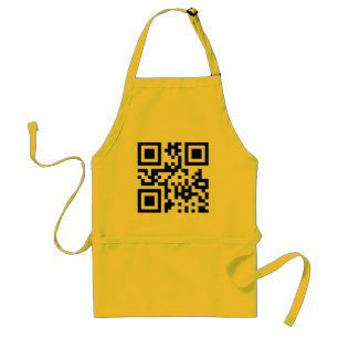 ☺ Happy Face glimlachend Emoji — QR-code Standaard Schort