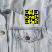 ☺ Happy Face glimlachend Emoji — QR-code Vierkante Button 5,1 Cm (In situ)