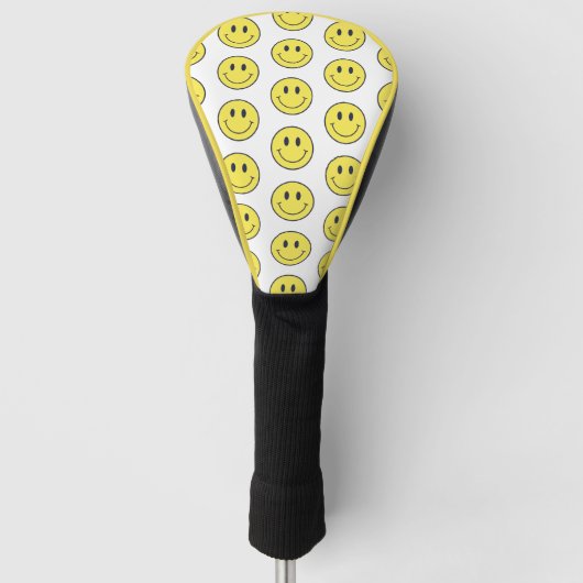 Happy Face Golfheadcover (Voorkant)