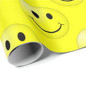 Happy Face Graphic Pattern Cadeaupapier (Rol Hoek)