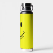 Happy Face Graphic Personalize Yellow Waterfles (Achterkant)