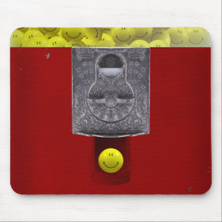 Happy Face Gumball Machine Mousepad Muismat