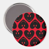Happy Face Heart Magneet (Voorkant / Achterkant)