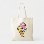 Happy Face Ice Cream Tote Bag (Voorkant)