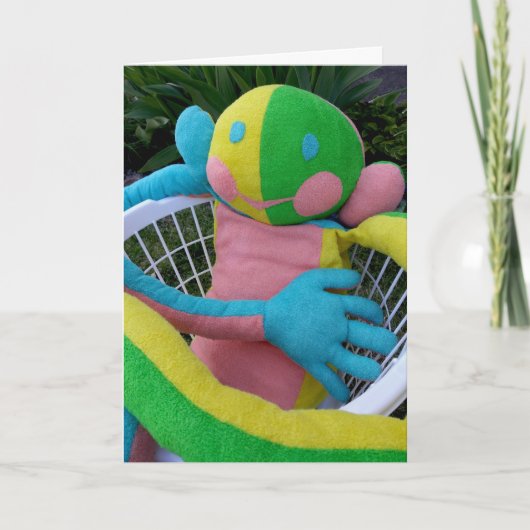 Happy Face Man Just Chill Carte personnalisée (Devant)