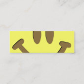 Happy Face Mini Visitekaartje (Achterkant)