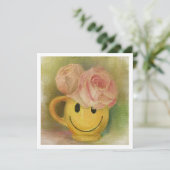 Happy Face Mok Kaart (Staand voorkant)