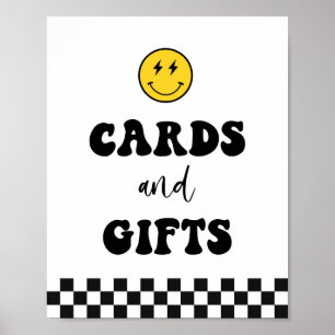 Happy Face One Happy Dude Kaarten en cadeaubordje Poster